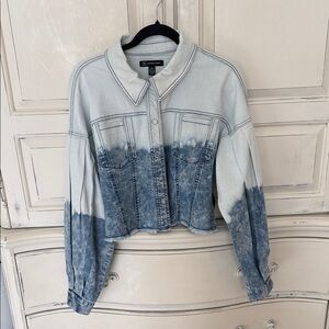 INC International Concepts Blue Ombre Button Down Shirt